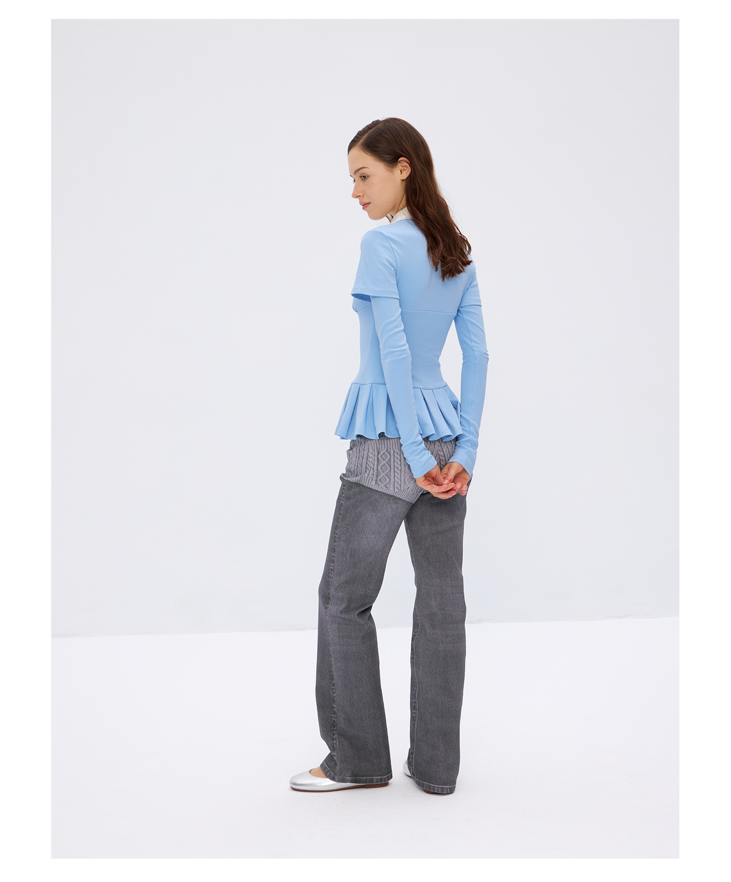 Cotton long sleeved shirt