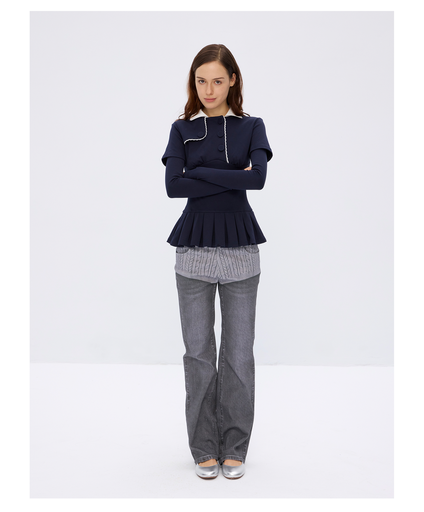 Cotton long sleeved shirt