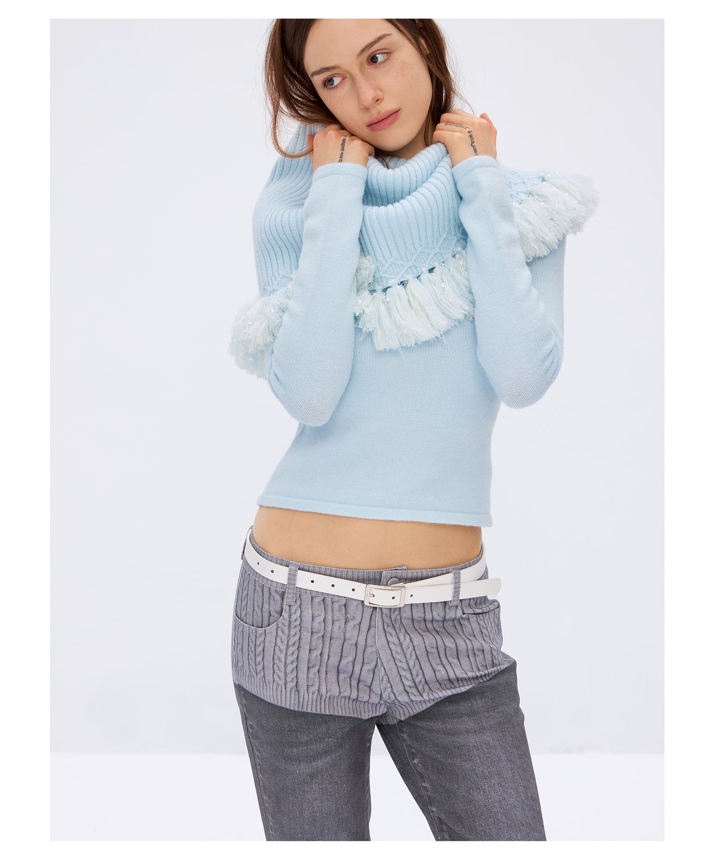 Technology fabric sweater